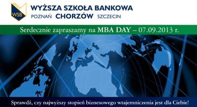 Wyższa Szkoła Bankowa w Chorzowie zaprasza na MBA DAY