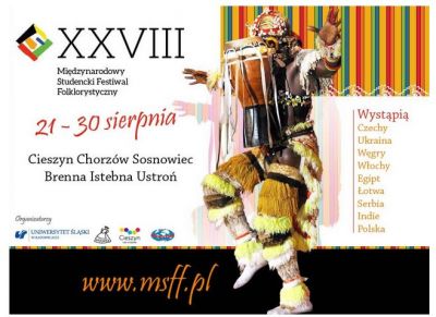 XXVIII Międzynarodowy Studencki Festiwal Folklorystyczny - grafika