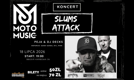 KONCERT PEJA & DJ DECK | SLUMS ATTACK - 18 LIPCA BIELSKO-BIAŁA