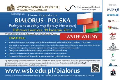 I Forum Gospodarcze plakat