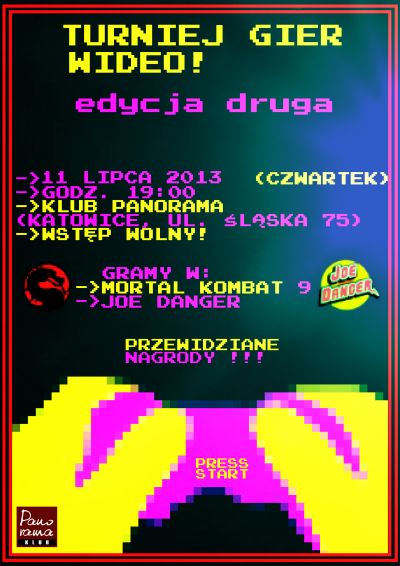 Klub Panorama - Turniej Gier Wideo 2 - plakat